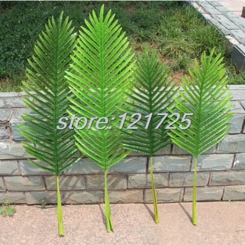 Plant Tree Branch Green Leaf artificial palm leaves 104CM/85CM Latex Wedding Home Furniture Decor