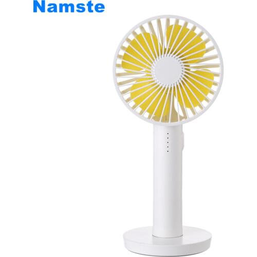 NMT 010 Handheld Fan With Cosmetic Mirror Portable Fans Rechargeable Outdoor Air Cooler Small Desktop Fan For Office Home