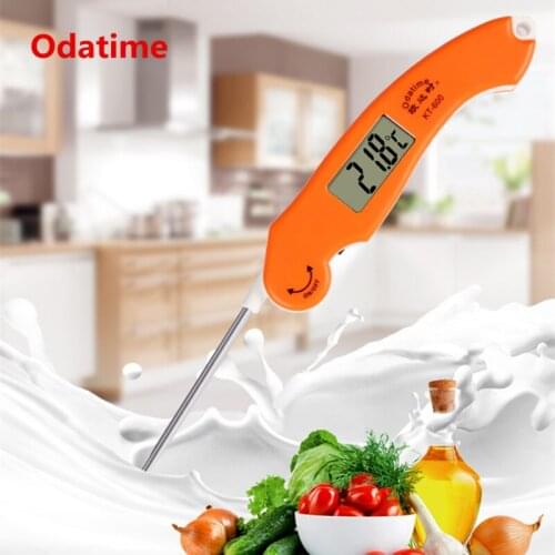 2021 Foldable Probe Electronic Kitchen Thermometer For Measuring Meat Water Milk Liquid Digital Auto Thermometer Cooking Tools
