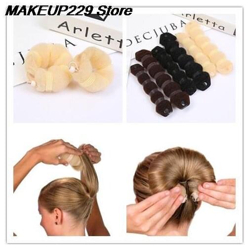 Women Hair Styling Former Magic Sponge Bun Maker Donut Ring Shaper Foam Braider Tool For Girls DIY Hair