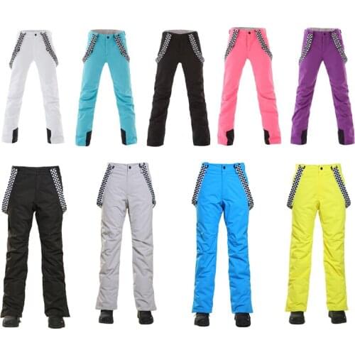 SMN High Quality Mens Bibs Snow Pants Outdoor Sports Trousers Snowboarding Waterproof Windproof Winter Ski Wear for Male Brand