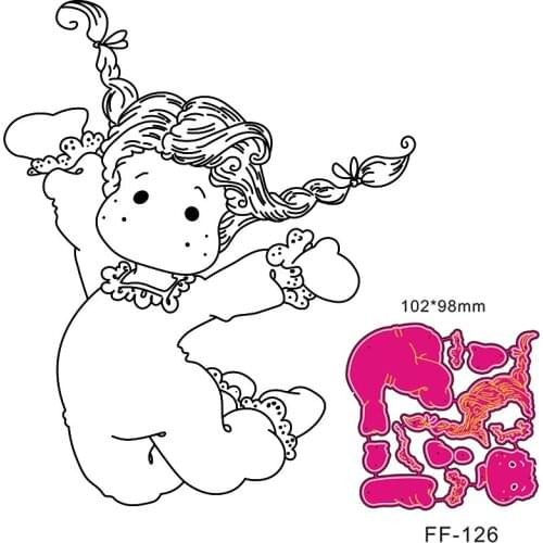 Yulan girl Metal Cutting Dies for Diy Scrapbooking Die Cut New Cuts for Paper Card Making Craft Embossing I love you