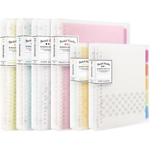 KOKUYO Notebook Pastel Cookie Style Personal Diary Planner Ring Binder Note Loose-Leaf Memo Pad Daily Planner A4 A5 B5