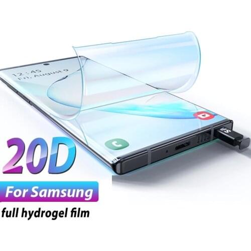 Screen Protector For Samsung Galaxy A51 S20 Ultra S10E S10 Note 10 Plus Hydrogel Film For Samsung S9 S8 Plus Film Not Glass