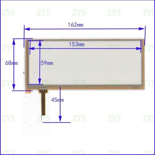ZhiYuSun AM3770 7Inch 162*68mm 4Wire Resistive TouchScreen Panel Digitizer for GPS CAR this is compatible