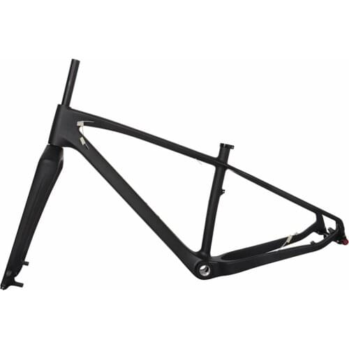 15.5" 17.5" 19.5" 26er Carbon Fat bike Frame Fork Snow BIke QR Thru Axle BSA UD Matt Tire 4.8 FM190