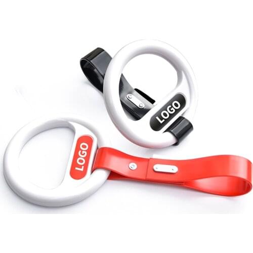 1 Lot/5PCS Universal Car Bus Train Red/Black Strap Handle Hand Strap Round Tsurikawa Ring