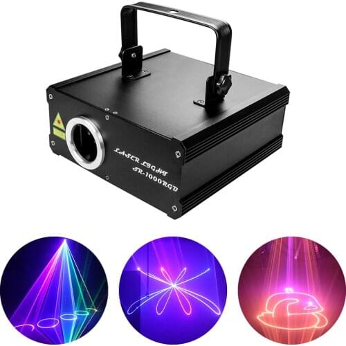1W Multiple Patterns LED Christmas Projector Light DJ Flash Lamp Disco RGB 3IN1 Stage Laser Light DMX512 Control Bar Beam Light