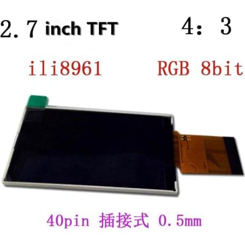 2.7 inch LCD screen TFTLCD ILI8961 4: 3 RGB 8 bits 960 * 240