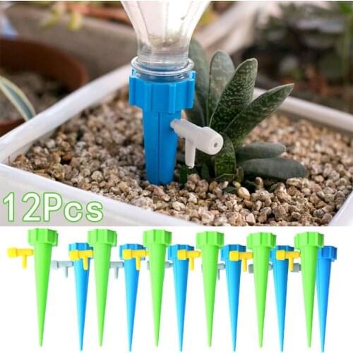 Automatic Drip Irrigation Tool Spikes Automatic Flower Plant Garden Watering System Kit Adjustable Water Self-Watering Device