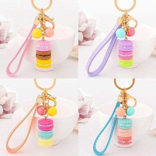 Free shipping 20pcs/lot resin colorful cookie keychain purse hanger favors for wedding, bridal showers birthday party gifts