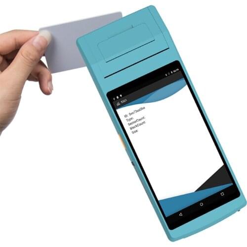 Bluetooth/ Wifi/ GPS Android Smartphone PDA RFID Handheld Chip IC Card Reader, Barcode Scanner And Printer with Camera