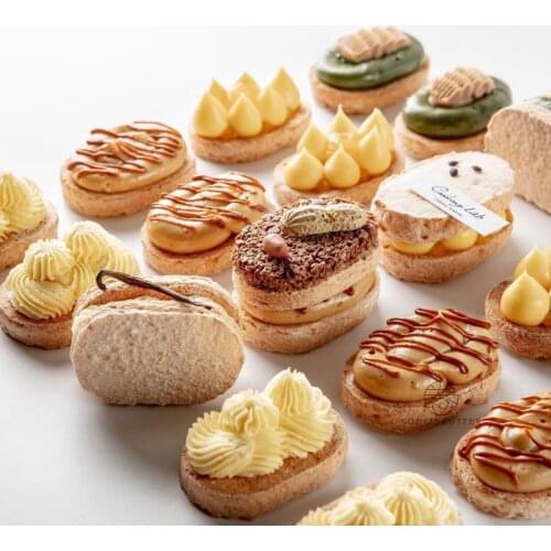 Dacquoise Cake Mold Transparent Polycarbonate Plastic French Dessert Macaron Mold Cake Decoration Tool Kitchen Mould