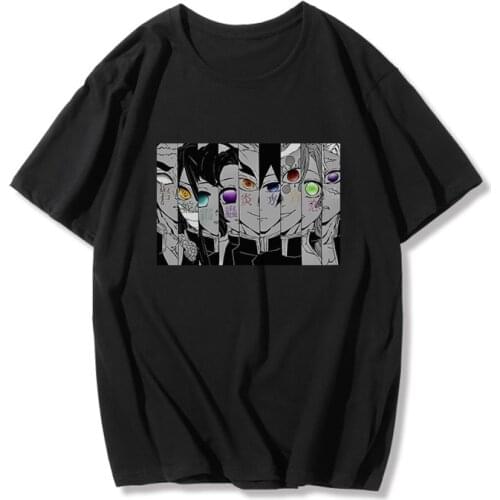 Demon slayer t shirt women graphic tees women Japanese anime tshirt harajuku kawaii kimetsu no yaiba Tops streetwear punk tshirt