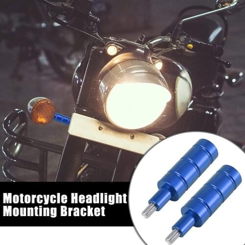 Motorcycle LED Headlight Mounting Bracket Cafe Racer Motor Scooter Fog Lamp Extender Holder Clamp Universal 6mm 8mm M6 M8 Screw
