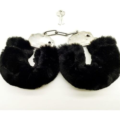 Metal Handcuffs with Fur