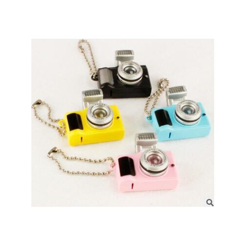 Mini Toys Camera Charm with Light & Sound Keychain Ring Keyring Pendant Decor