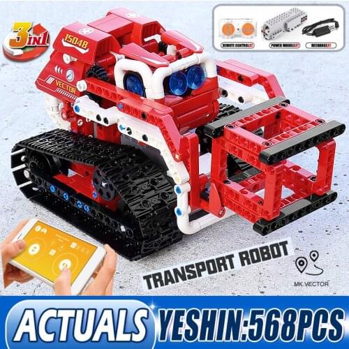 MOULD KING 15048 High-Tech APP RC Control Exploration Car Model 3 in 1 Tracked Vehicle Building Blocks Kids Christmas Gifts Toys