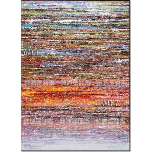 Latest Colorful Abstract Textured Acrylic Painting Hand-painted No Frame Wall Hanging Abstract Oil Painting Canvas Wall Art