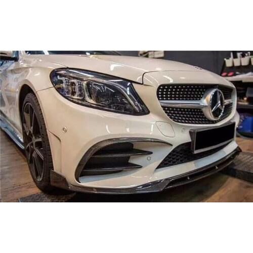 Suit For New the W205 Benz C200c260300c43 Modified Carbon Fiber Lip Front Chin Spoiler