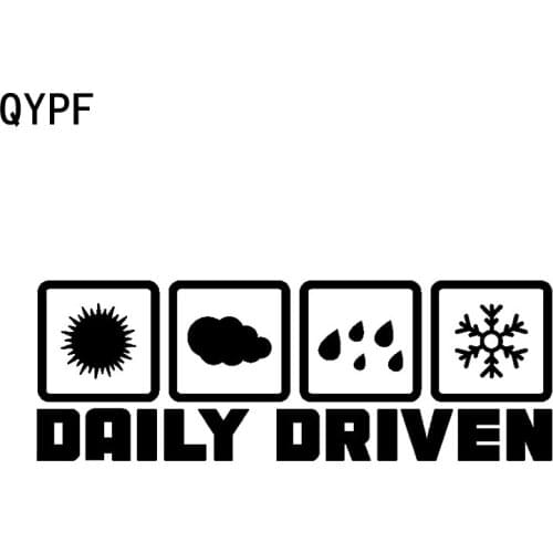 QYPF 14.5CM*5CM Fashion Funny Daily Driven Car Sticker Vinyl Decals Motorcycle Car Styling C15-2107
