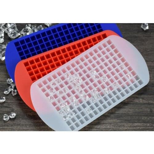 100pcs/lot Mixorder Silicone Ice Cube Mold 5 Colors 160 Grids Eco-Friendly Cavity Tray Mini Ice Cubes Mould Ice Maker Wholesale