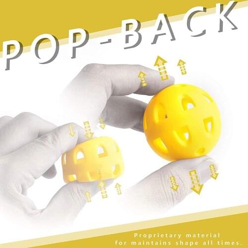 12/50Pcs 41mm 26 Holes Hollow Golf Sports Indoor Training Practice Plastic Ball Golf Accessories Balls Childrem Playing Balls