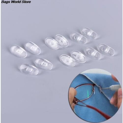 5Pairs/Bag Glasses Nose Pads Nose Pads Anti Slip Silicone White Thin Nosepads for Glasses Sunglasses Eyewear Accessories