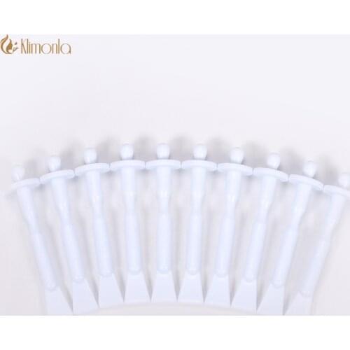 50pcs White Nose Hair Removal Spatula Wax Stick 2 Ways Paraffin Concealer Deplitory For Makeup Nasal Hair Daub Tools