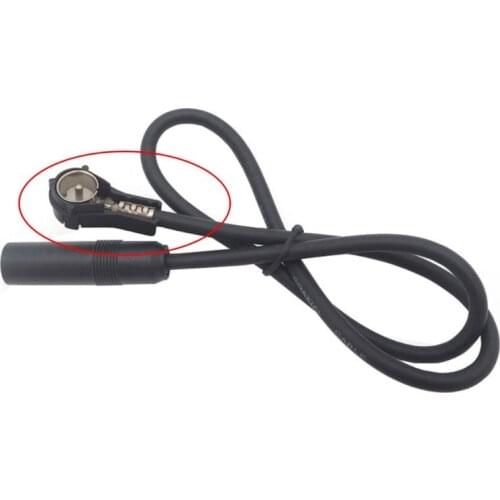 Auto Car Style Automotive Connector Car Radio Stereo ISO Male Crimp Aerial Connector Converts Bare Wires Adapter Antenna MOLE