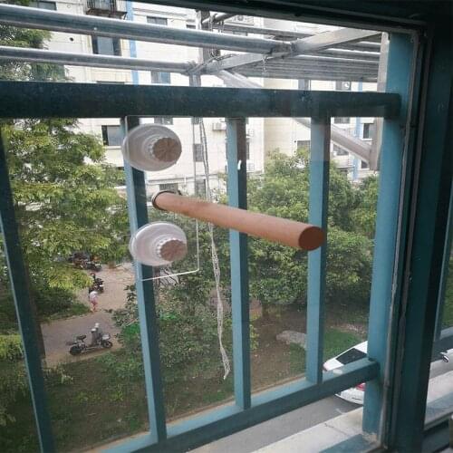 Parrot Pet Raw Wood Hanging Stand Rack Toy Parakeet Hamster Branch Perches for Bird Safety High Quality Cage Pet Supplies