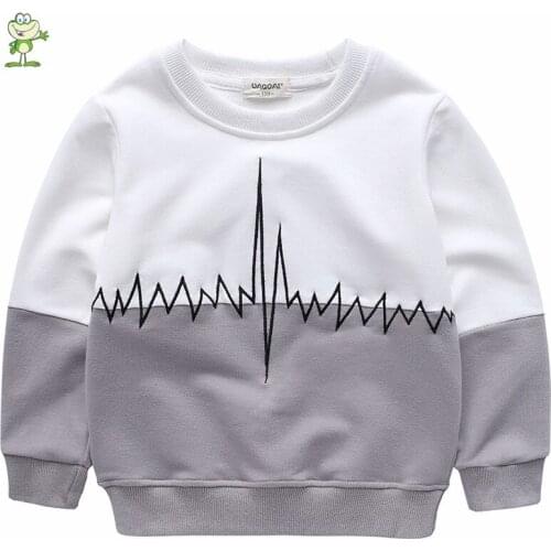 2 To 9 Years Kids Cute Cartoon letters Printed Hoodies Sweatshirt Boys Girls Outerwear Children Clothing