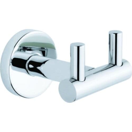 Dıaomond Chrome Double Robe Hook