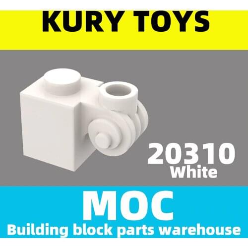 Kury Toys DIY MOC For 20310 100pcs Building block parts For Brick, Modified 1 x 1 with Scroll with Hollow Stud For toy brick
