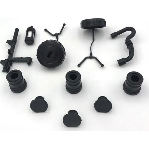 HUNDURE Gasoline Fuel Oil Tank Cap Fuel Filter Hose Buffer Cap Switch Shaft Kit Fit STIHL MS180 MS170 017 018 Chainsaw Parts