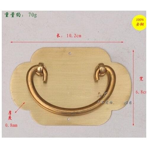 Hardware supplies Cabinet handle copper brass handle drawer bucket medicine small handle hand copper a3