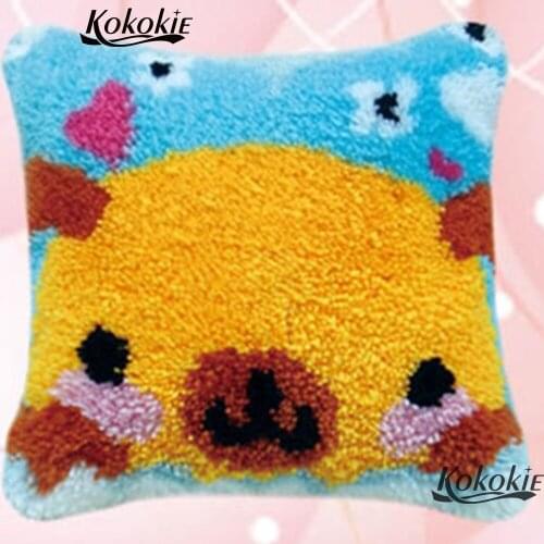 Latch hook rug canvas cushion embroidery 3d carpet Handmade cross stitch kits embroidery needlework sets