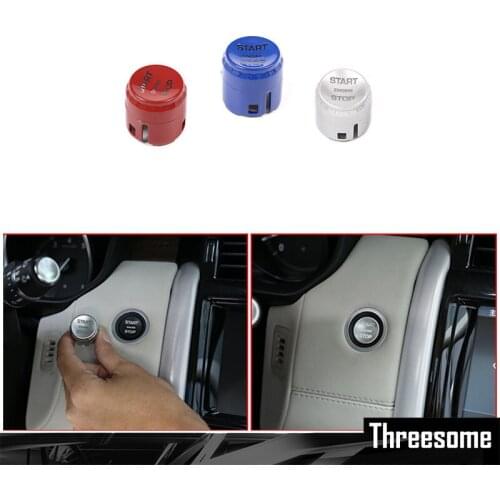 SRXTZM Car Engine Start Stop Push Button Cover Trim For Land Rover Range Rover Evoque Discovery 5 Discovery Sport 1pcs Newest