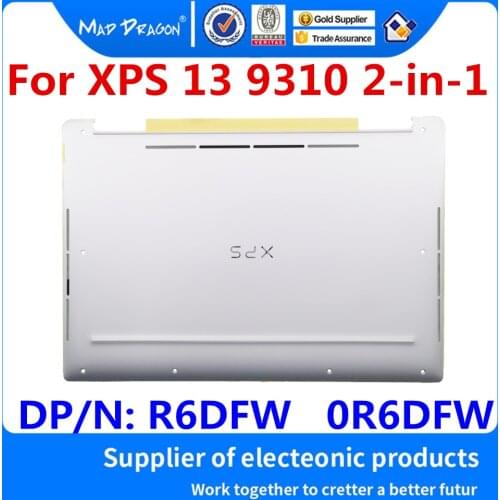 New R6DFW 0R6DFW AM2WX000410 For Dell XPS 13 9310 2-in-1 FDO30 Laptop Access Panel Door Bottom Cover Base Lid Back White Shell