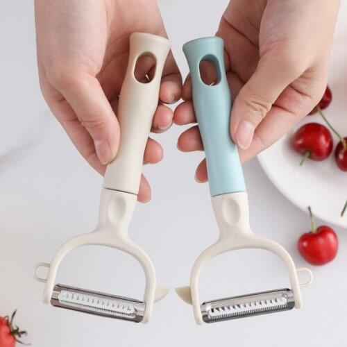 1pcs X Multifunctional Stainless Steel Double-Blade Peeler Can Hang Kitchen Fruit Knife Potato Peeler Fruit Peelers