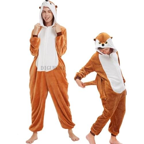 Adults All in One Winter Warm Soft African Cricket Pyjamas Cartoon Onesies One Piece Pijamas Sleepwear Women Men Animal Pajamas