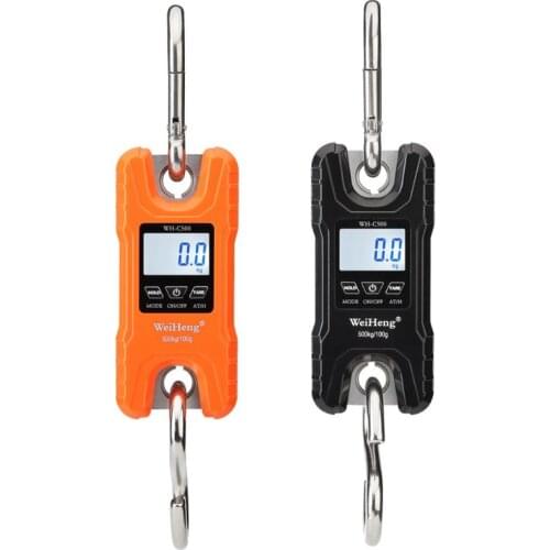 Mini Crane Scale Portable 500 kg / 1000 lb Heavy Duty Digital Hanging Scales LCD Display with Backlight for Home Farm Market