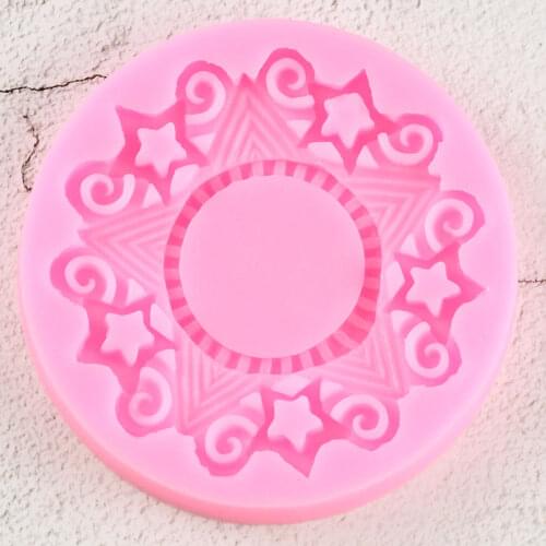 Frame Border Silicone Molds Wedding Cupcake Topper Fondant Cake Decorating Tools Cookie Baking Candy Chocolate Gumpaste Moulds