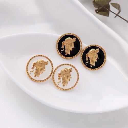 Pearl Coin Drop Pendant Hoop Earrings Gold Color Hoop Earrings Piercing White Baroque Pearl Dangle Earrings Jewelry Hot Selling