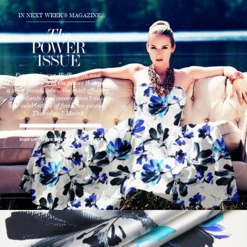 118cm wide printed silk fabric meter 19 mm silk stretch satin fabric digital inkjet shirt dress fabric wholesale silk cloth