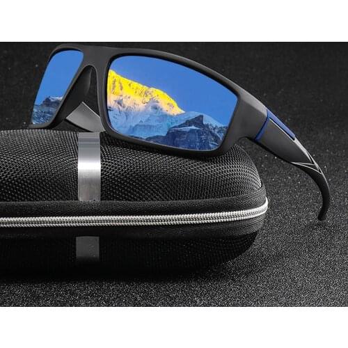 Fashion Hot Sale Polarized Sunglasses Men Women Classic Square Plastic Driving Sun Glasses Male Black Shades UV400