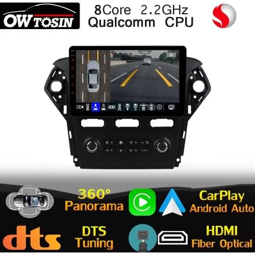 Qualcomm 8Core Android Car Media For Ford Mondeo 4 mk4 2010-2014 GPS 360 Panoramic Radio 4G LTE WiFi Optical HDMI DTS HIFI DSP