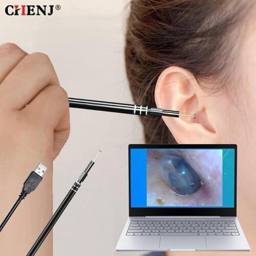 Visual Ear Cleaning Tool Mini Camera Otoscope Ear Health Care USB Ear Cleaning Endoscope For Windows PC Phones