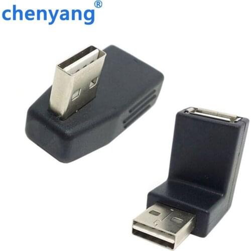 High Quality USB 2.0 A type Male to Female Extension Adapter Down& Up&Left&Right Angled 90 Degree Reversible Design Free shippi
