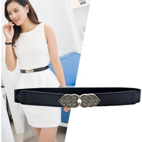 Woman Elastic Band Simple Waist Bohemian Elastic Ladies Coat Skirt Dress Dress Fashion Decorative Belt